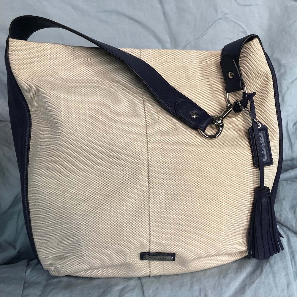 Coach Canvas & Leather Bag NWOT